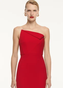 Ready To Wear|Ready To Wear Roland Mouret Strapless Origami Midi Dress