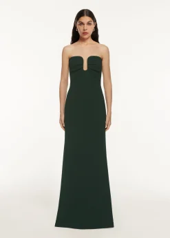 Ready To Wear|Ready To Wear Roland Mouret Strapless Satin Crepe Gown