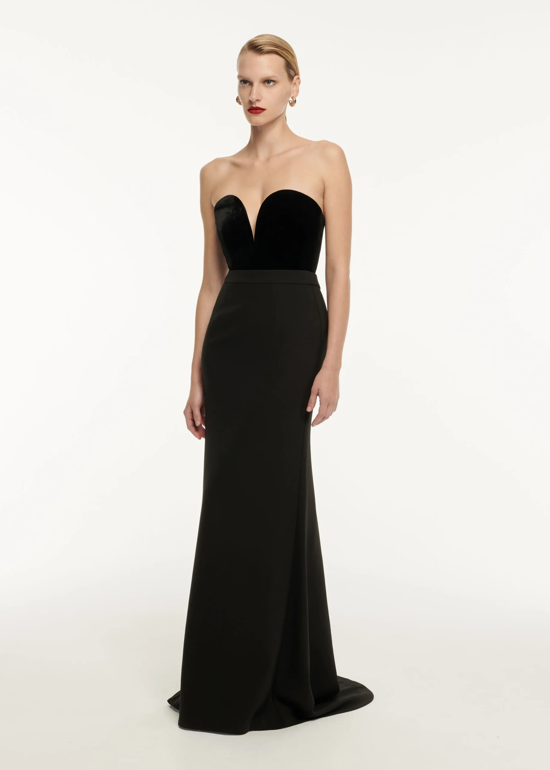 Ready To Wear|Ready To Wear Roland Mouret Strapless Velvet Top