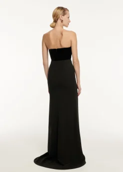 Ready To Wear|Ready To Wear Roland Mouret Strapless Velvet Top