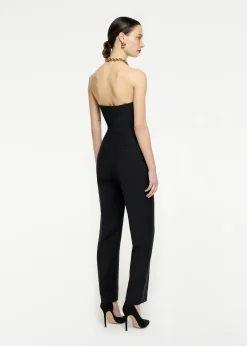 Ready To Wear|Ready To Wear Roland Mouret Strapless Wool Silk Jumpsuit Black
