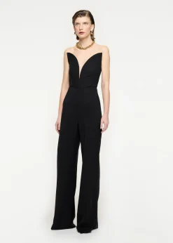 Ready To Wear|Ready To Wear Roland Mouret Strapless Wool Silk Top Black