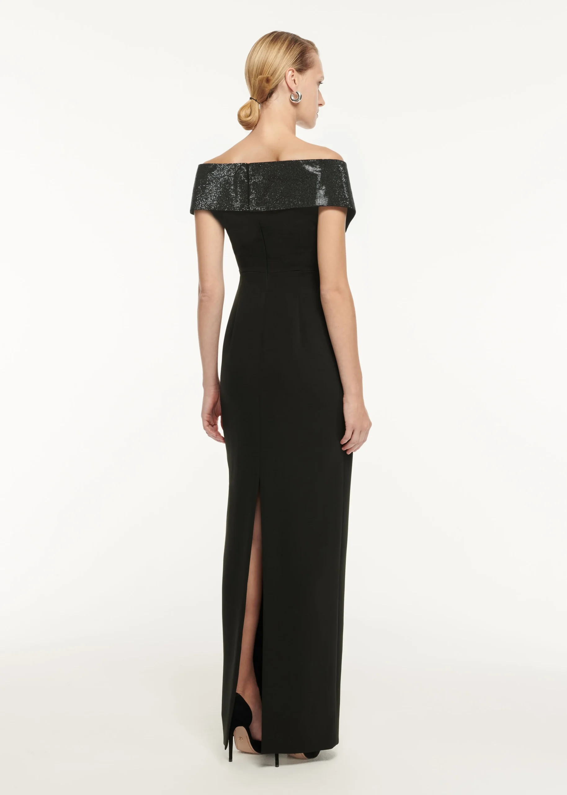 Ready To Wear|Ready To Wear Roland Mouret Stretch Cady Embellished Maxi Dress