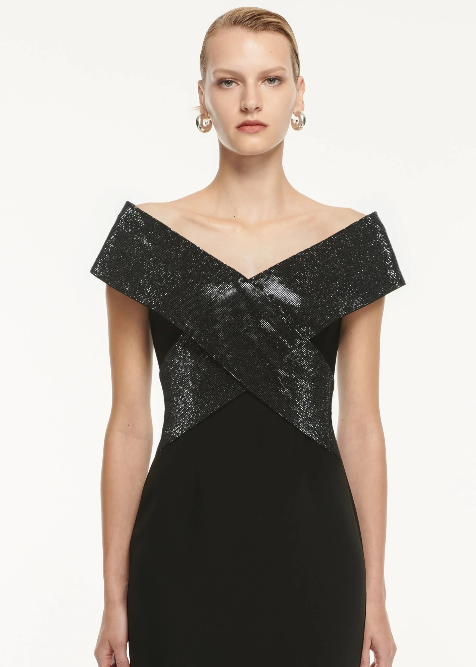 Ready To Wear|Ready To Wear Roland Mouret Stretch Cady Embellished Maxi Dress