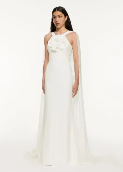Ready To Wear|Ready To Wear Roland Mouret Stretch Cady Flower Gown