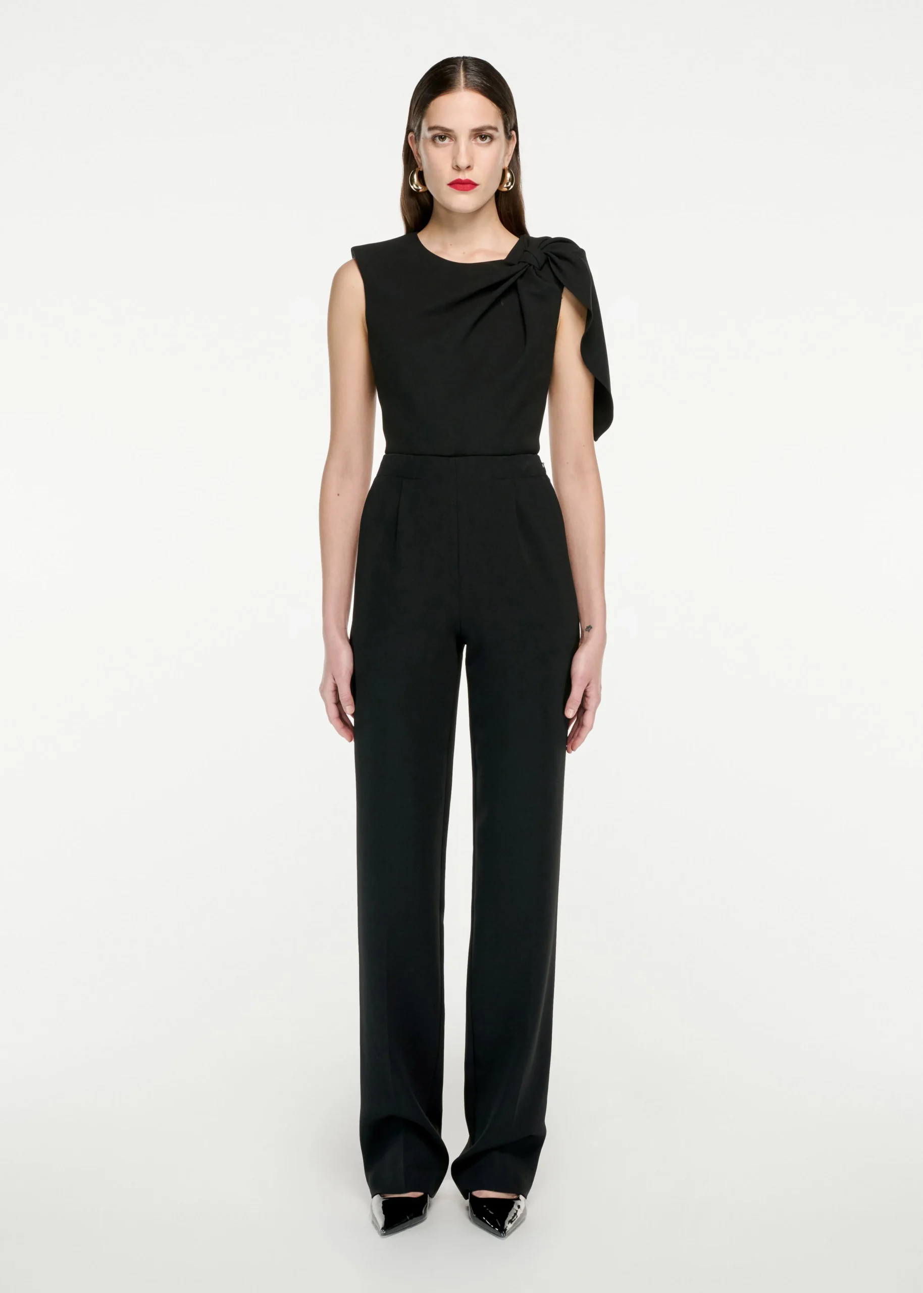 Ready To Wear|Ready To Wear Roland Mouret Stretch Cady Top Black