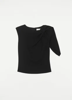 Ready To Wear|Ready To Wear Roland Mouret Stretch Cady Top Black