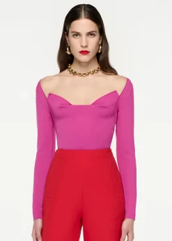 Ready To Wear|Ready To Wear|Ready To Wear Roland Mouret Wide Leg Silk Wool Trouser Red
