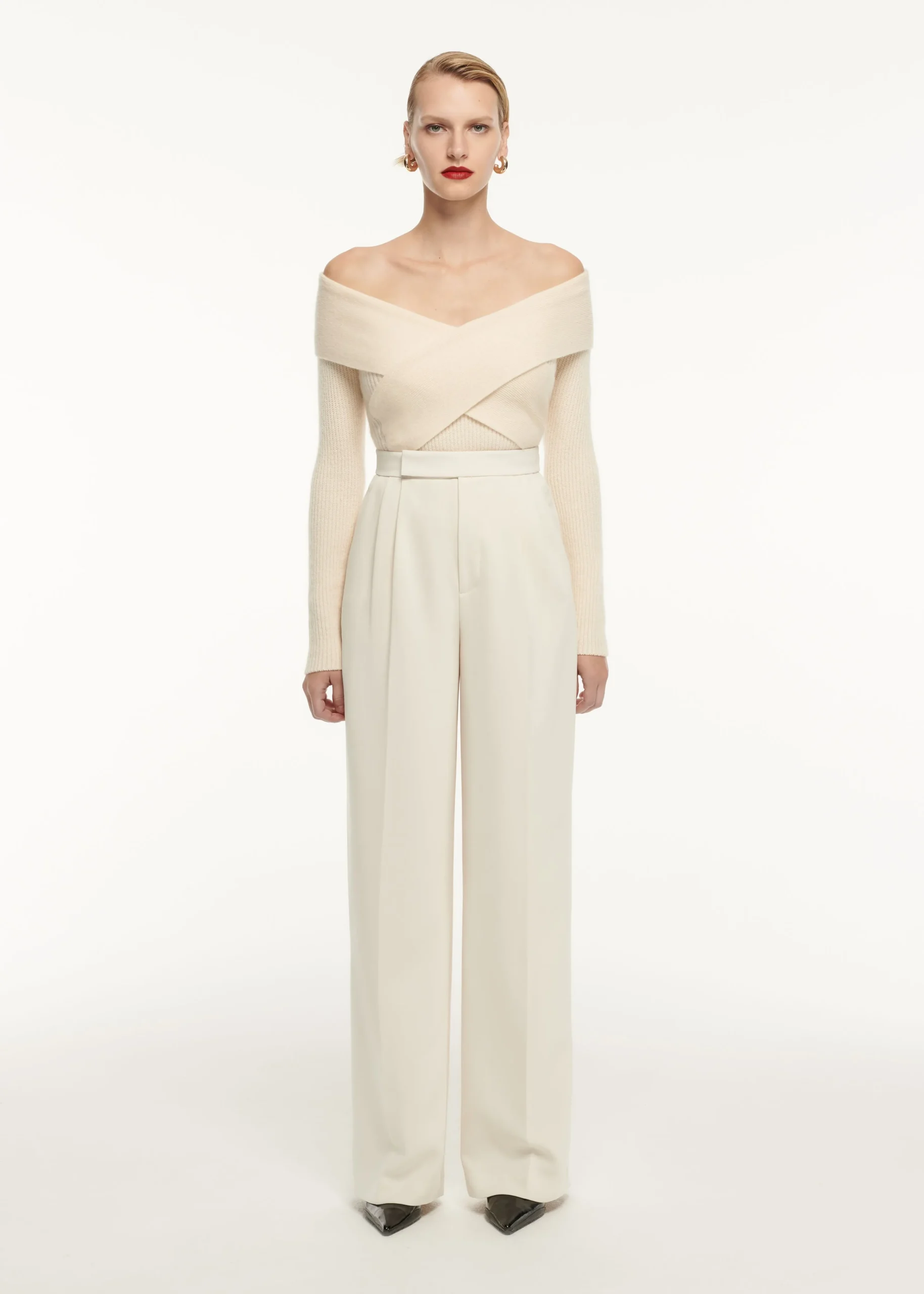 Ready To Wear|Ready To Wear Roland Mouret Wide Leg Stretch Cady Trouser
