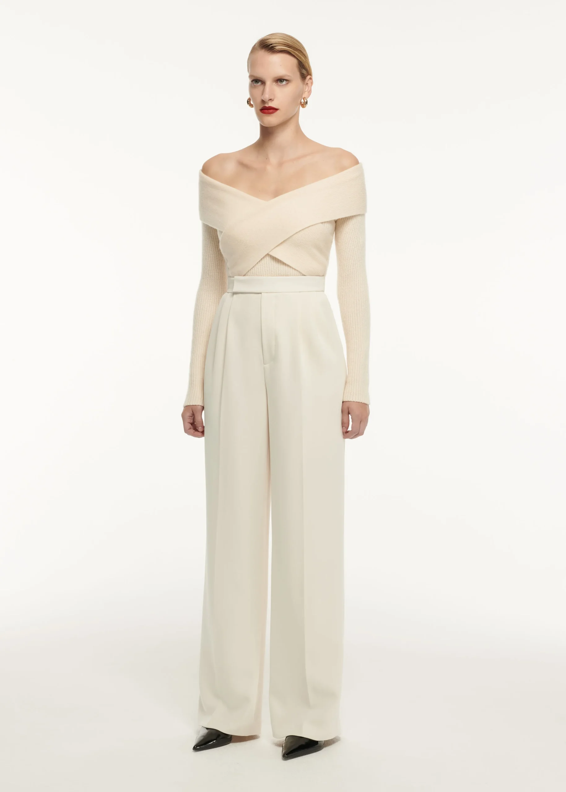 Ready To Wear|Ready To Wear Roland Mouret Wide Leg Stretch Cady Trouser