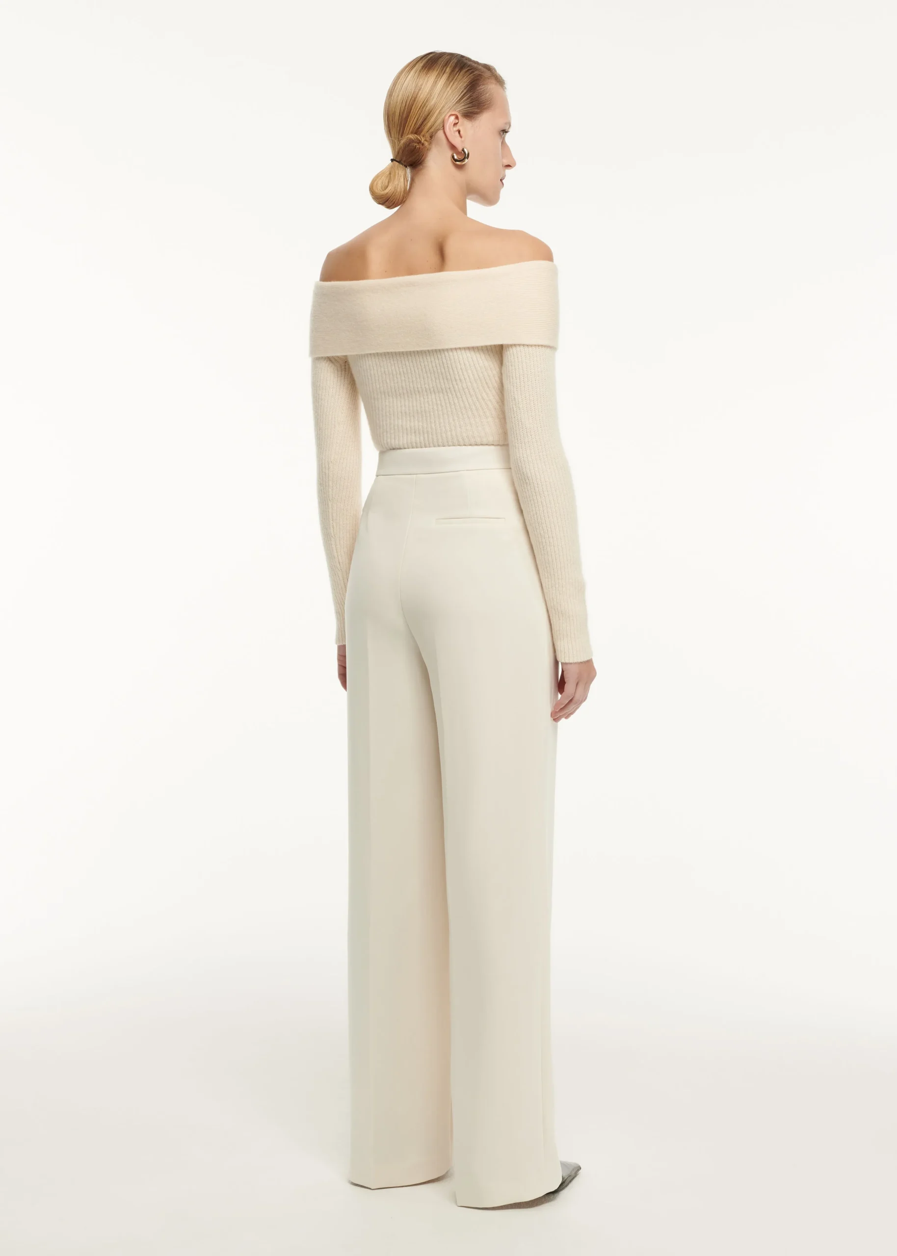 Ready To Wear|Ready To Wear Roland Mouret Wide Leg Stretch Cady Trouser