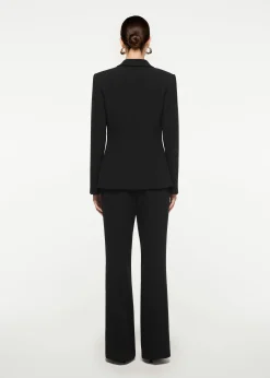 Ready To Wear|Ready To Wear|Ready To Wear Roland Mouret Wide Leg Stretch Cady Trouser Black