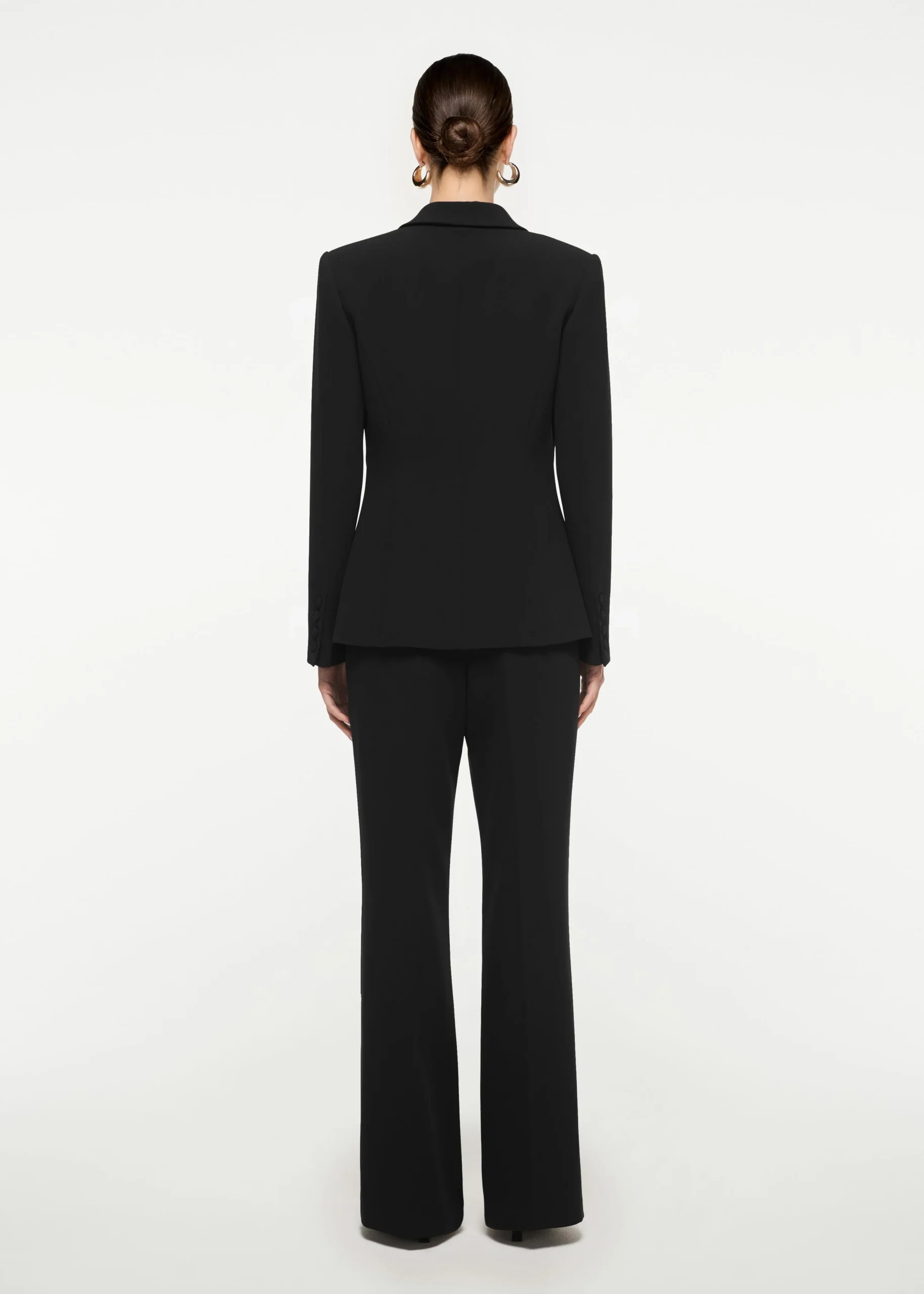 Ready To Wear|Ready To Wear|Ready To Wear Roland Mouret Wide Leg Stretch Cady Trouser Black