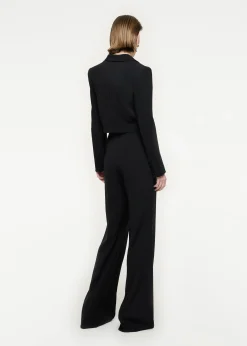Ready To Wear|Ready To Wear|Ready To Wear Roland Mouret Wide Leg Stretch Cady Trouser Black