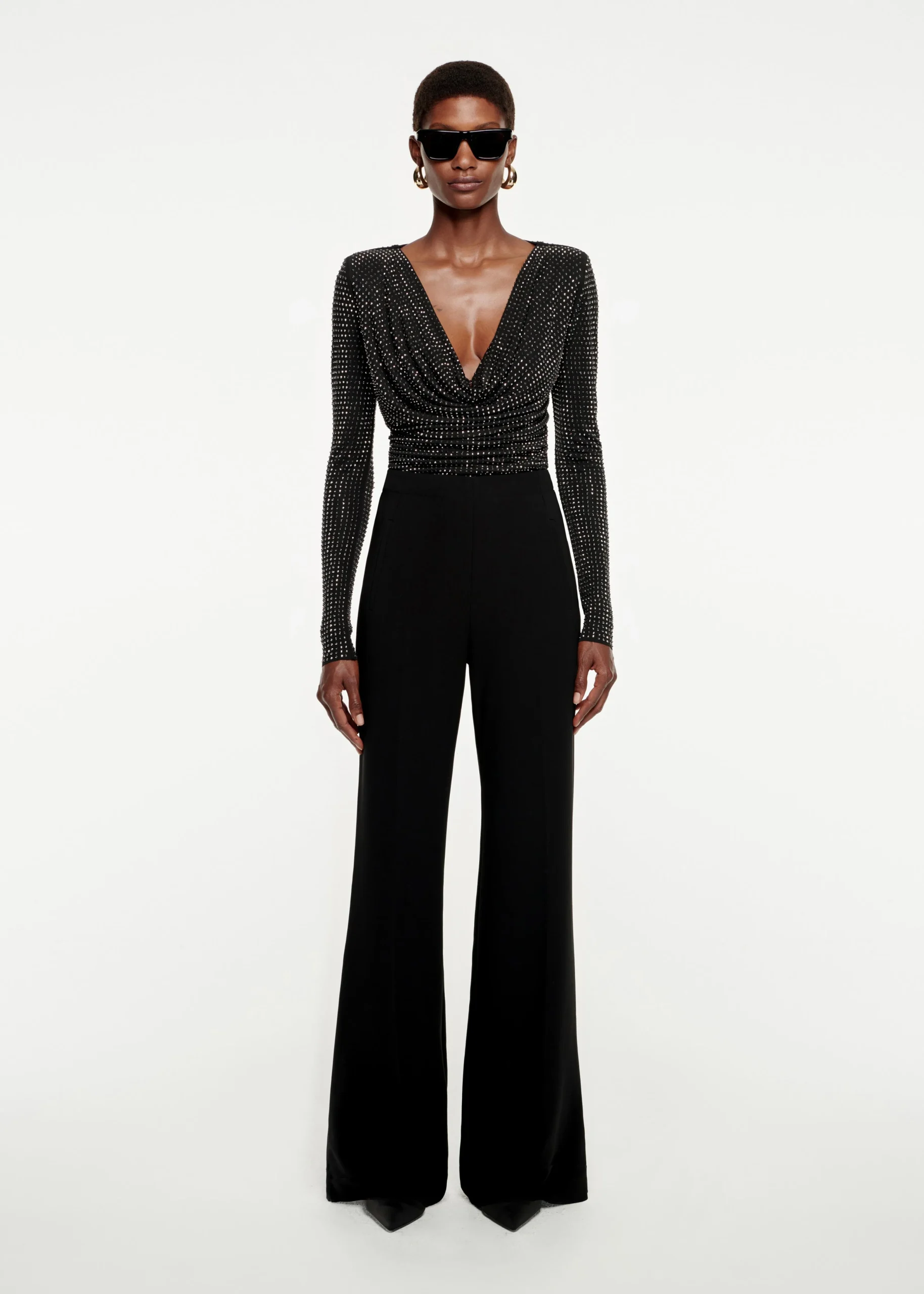 Ready To Wear|Ready To Wear|Ready To Wear Roland Mouret Wide Leg Stretch-Cady Trouser Black