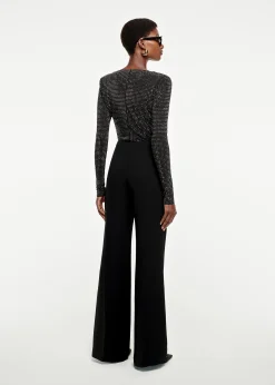 Ready To Wear|Ready To Wear|Ready To Wear Roland Mouret Wide Leg Stretch-Cady Trouser Black