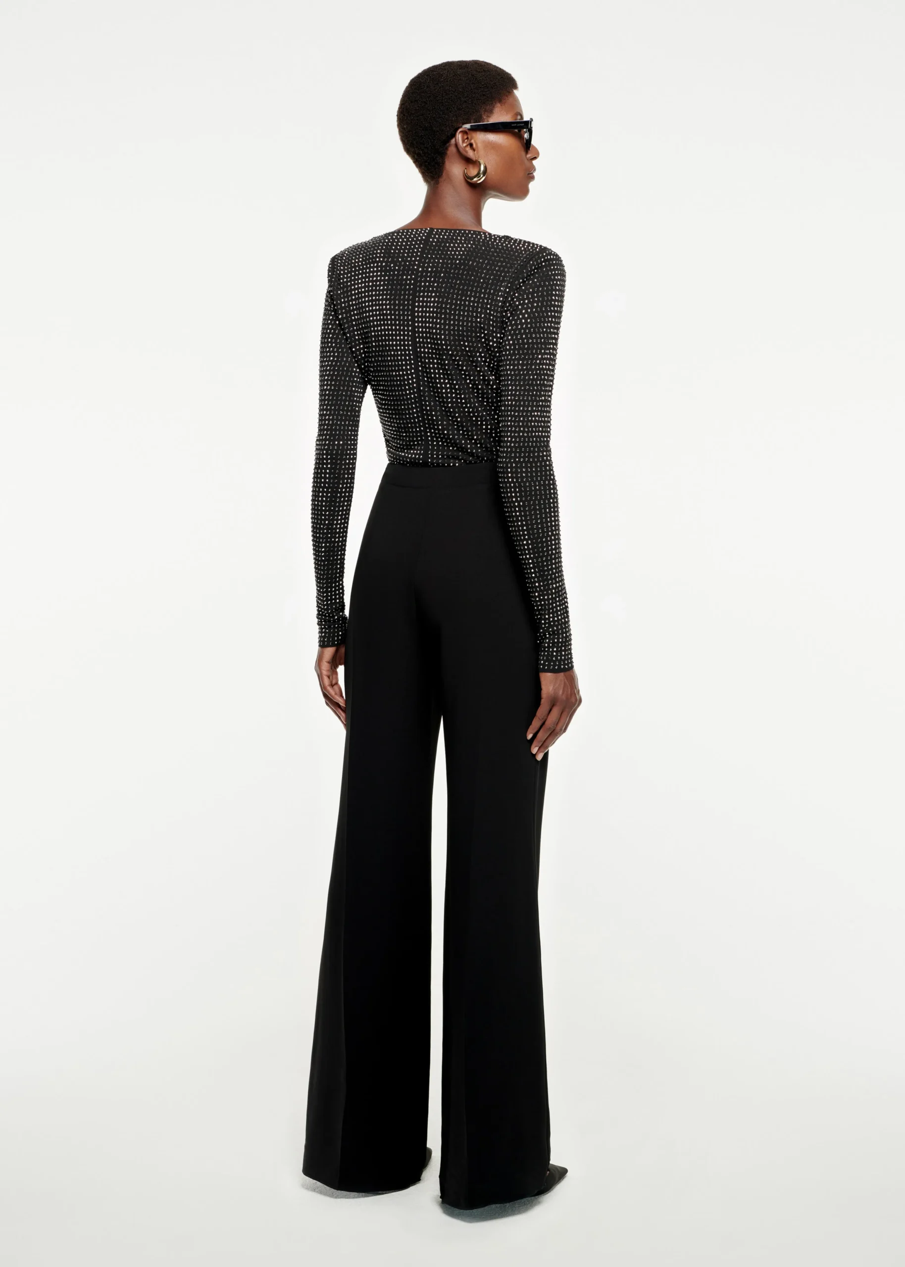 Ready To Wear|Ready To Wear|Ready To Wear Roland Mouret Wide Leg Stretch-Cady Trouser Black