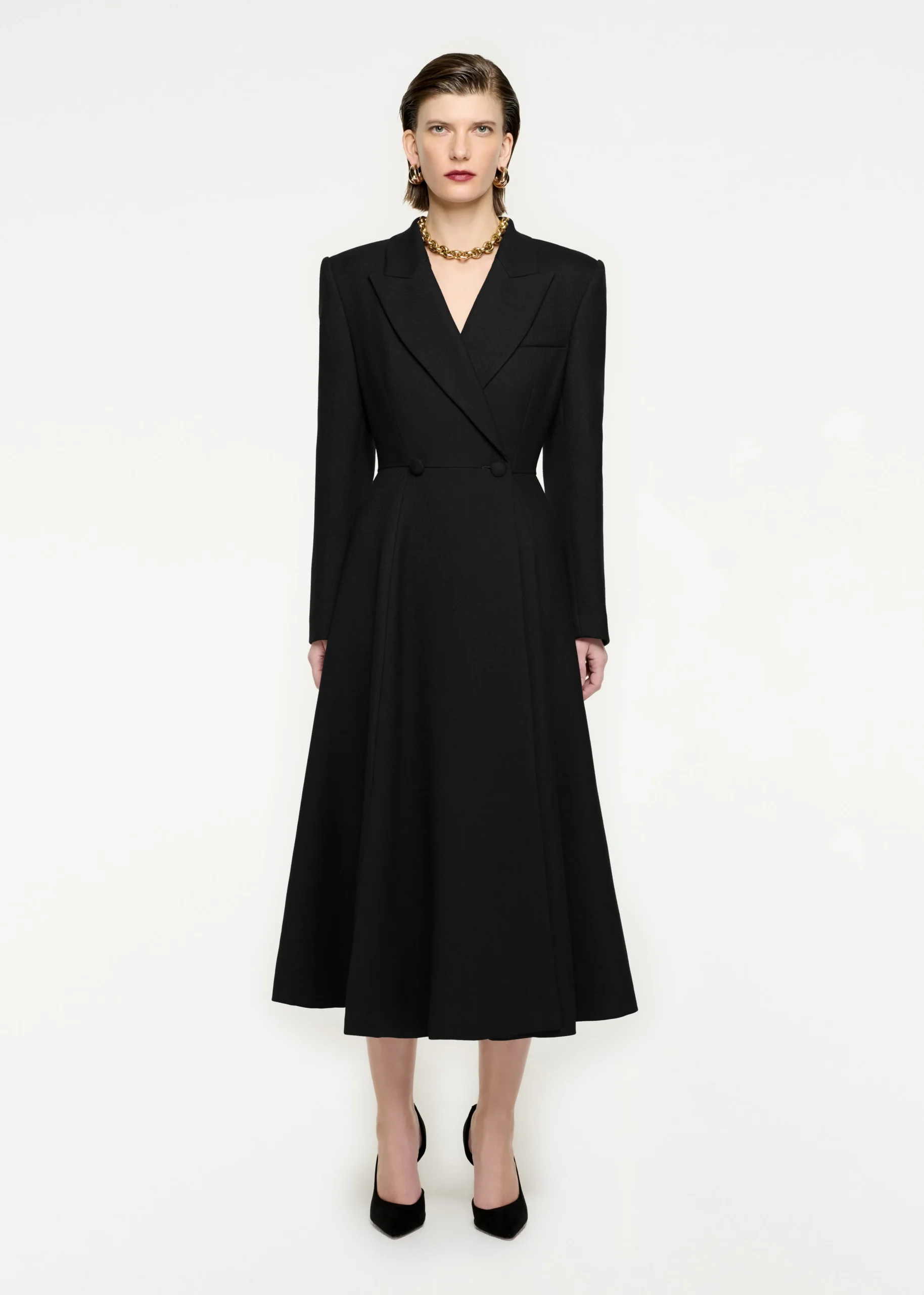 Ready To Wear|Ready To Wear Roland Mouret Wool Twill Coat Black