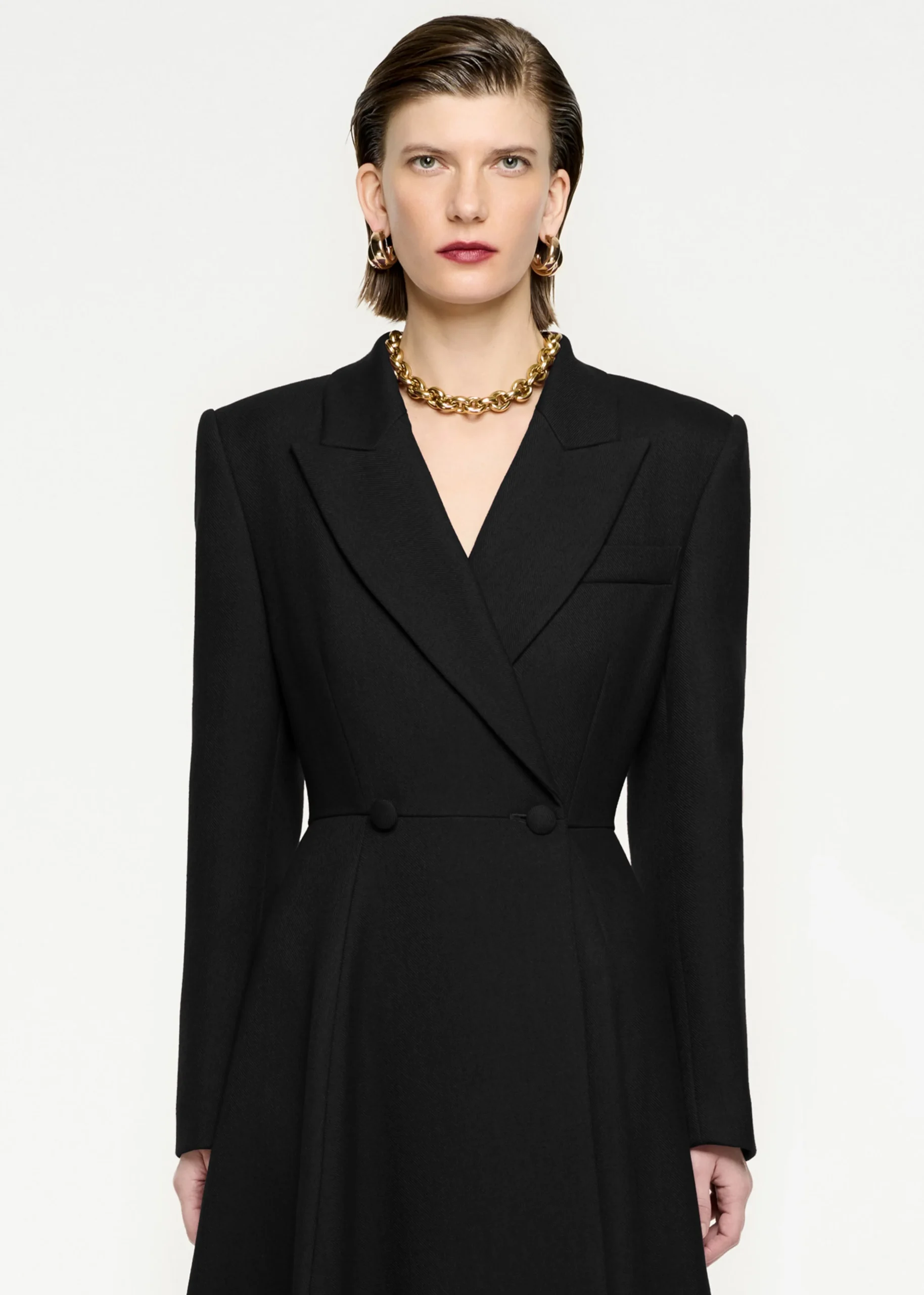 Ready To Wear|Ready To Wear Roland Mouret Wool Twill Coat Black